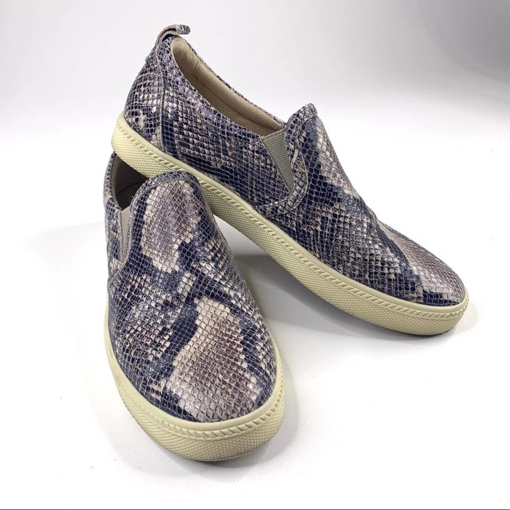 Earth Brand Snake Skin Print slip on sneakers size 10
